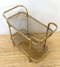 MCM BRASS SERVING CART