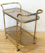 MCM BRASS SERVING CART