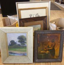 BOX LOT OF ARTWORK