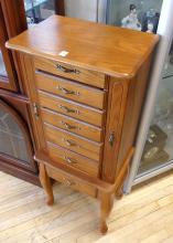 OAK JEWELLERY CABINET