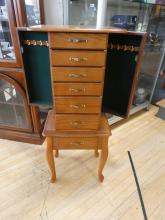 OAK JEWELLERY CABINET