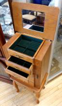 OAK JEWELLERY CABINET