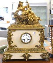 ANTIQUE MARBLE CLOCK