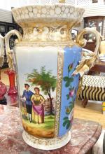 PAIR OF ANTIQUE FRENCH PORCELAIN VASES