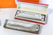 HARMONICAS, POCKET KNIVES AND LIGHTER