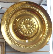 LARGE BRASS ALMS CHARGER