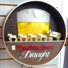 ILLUMINATED BUDWEISER BAR LIGHT