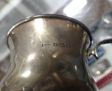 BIRKS RING BOX AND STERLING CUP