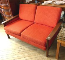 DANISH TEAK LOVESEAT