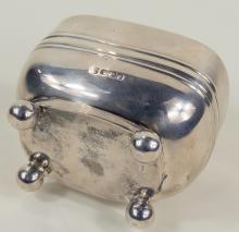 ANTIQUE STERLING TEA CADDY