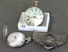 POCKET WATCH, PENDANT WATCH AND BELT BUCKLE