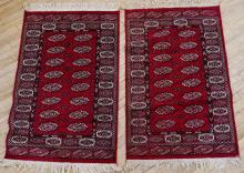 PAIR OF COTTON RUGS
