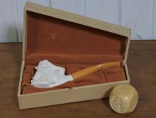 MEERSCHAUM PIPE AND DICE