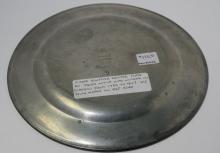 GOOD PEWTER PLATE