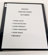 BINDER OF 1959-60 TOPPS HOCKEY CARDS