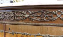 SPANISH MARBLE TOP CONSOLE CABINET