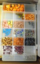 BOX LOT OF JEWELLERY BEADS