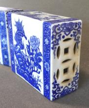 PAIR OF CHINESE PORCELAIN OPIUM PILLOWS