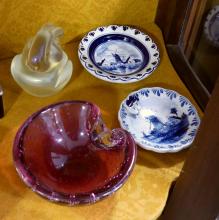ART GLASS AND POTTERY