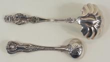 STERLING LADLE AND SALT SPOON