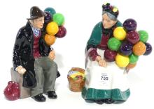 PAIR OF ROYAL DOULTON FIGURINES