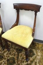 PAIR ANTIQUE ROSEWOOD CHAIRS