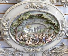 EXCEPTIONAL CAPODIMONTE WALL PLAQUE