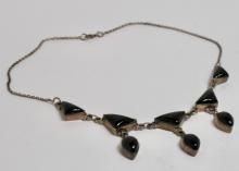 STERLING AND BLACK ONYX