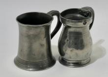 PEWTER HALF-PINT MUGS