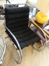 MCM CHROME ARMCHAIR