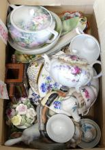 BOX AND BIN LOT OF CHINA