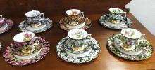 PROVINCIAL FLOWERS OF CANADA ROYAL ALBERT TRIOS SET