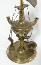 BRASS WHALE OIL LAMP