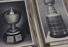 1964-67 BEEHIVE HOCKEY "TROPHY" WOODGRAIN PHOTO CARDS