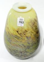 TWO ART GLASS VASES