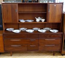 MCM ROSEWOOD BUFFET WITH HUTCH TOP