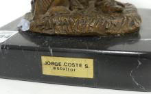 JORGE COSTA "DON QUIXOTE" BRONZE SCULPTURE