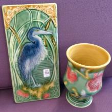 MARY PHILPOTT TILE AND VASE