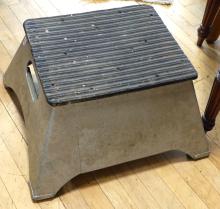 C.P.R. STEP STOOL AND ADVERTISING YARDSTICKS