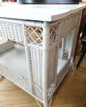 ANTIQUE WICKER DESK