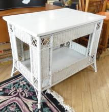 ANTIQUE WICKER DESK