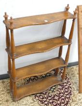 BIRDSEYE MAPLE SHELF AND COAT RACK