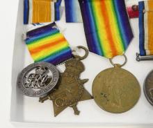 MILITARY MEDALS AND BRACELET