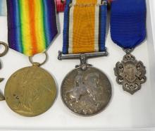 MILITARY MEDALS AND BRACELET