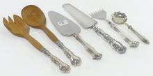SIX SILVER HANDLE SERVERS