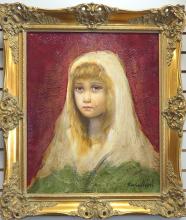 FRAMED ITALIAN PORTRAIT PAINTING