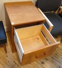 TEAK FILE CABINET