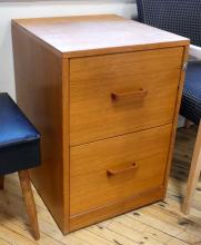 TEAK FILE CABINET