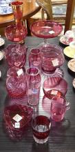 CRANBERRY GLASSWARE