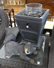FOOTED BOWL AND DRESSER TRAY